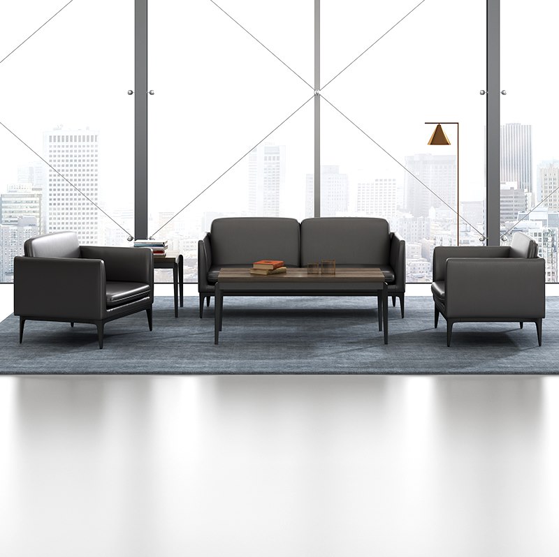 新款***办公沙发茶几