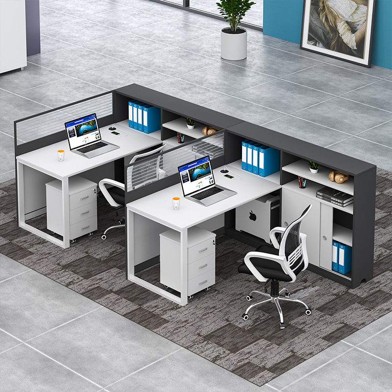 财务室办公桌椅组合