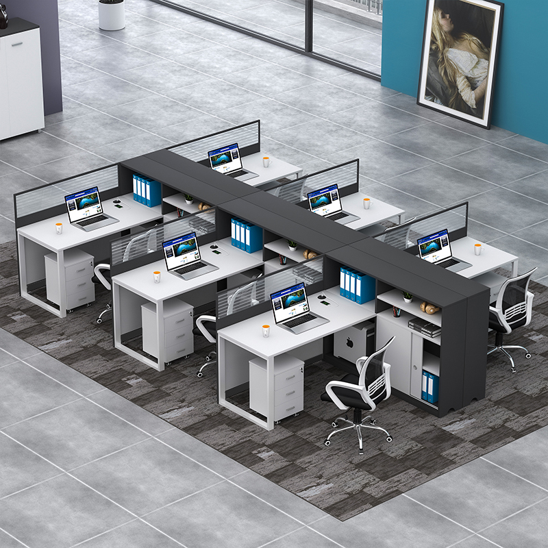 财务室办公桌椅组合